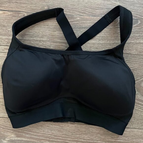 All in Motion Black Wireless Adjustable Wide Strap Sports Bra Size 36DD - Picture 5 of 11